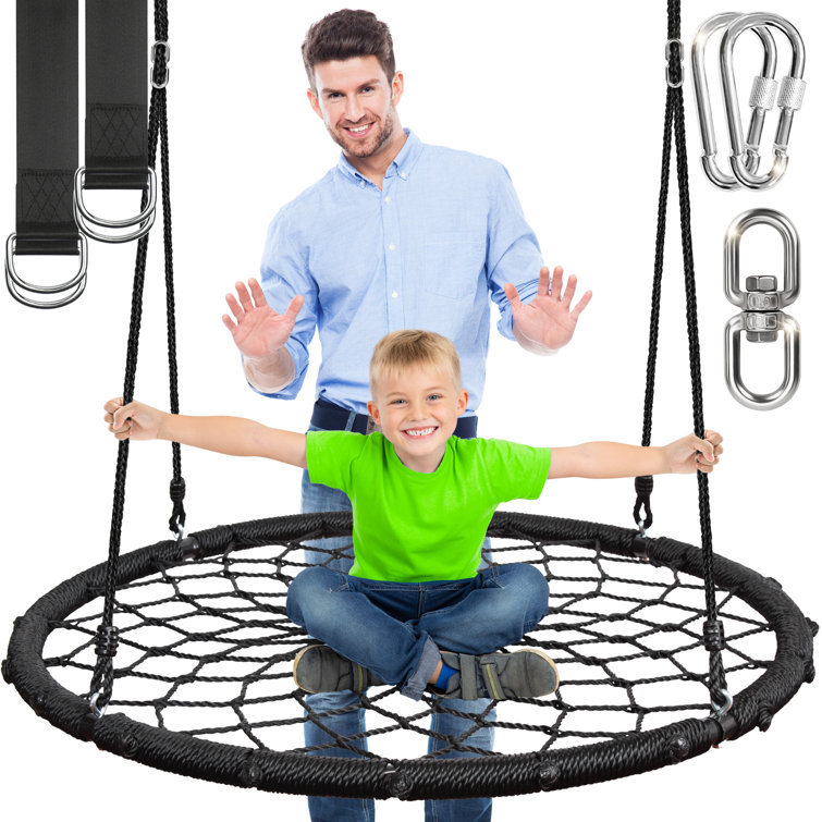 Swinging trampoline online chair